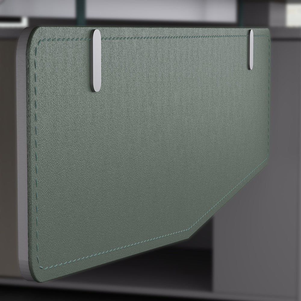 23S Premium Office Desk with Olive Green & Metal Accents