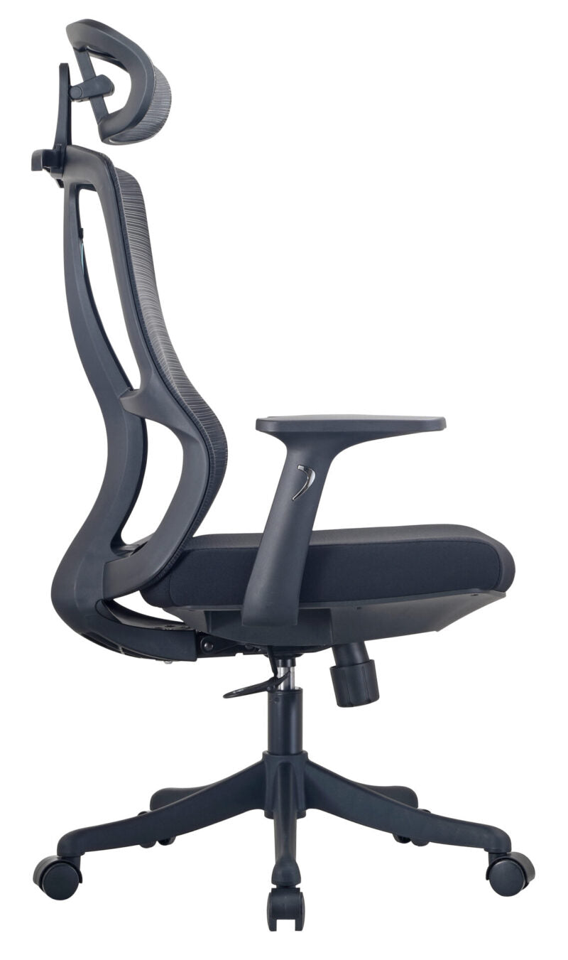 2326 Ergonomic High-Back Office Chair with Nylon Base & Tilt Mechanism
