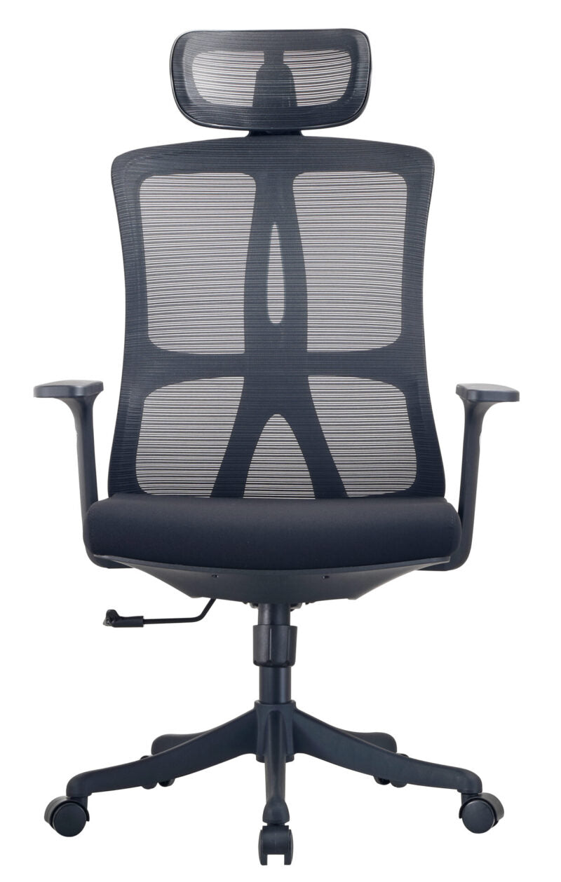 2326 Ergonomic High-Back Office Chair with Nylon Base & Tilt Mechanism