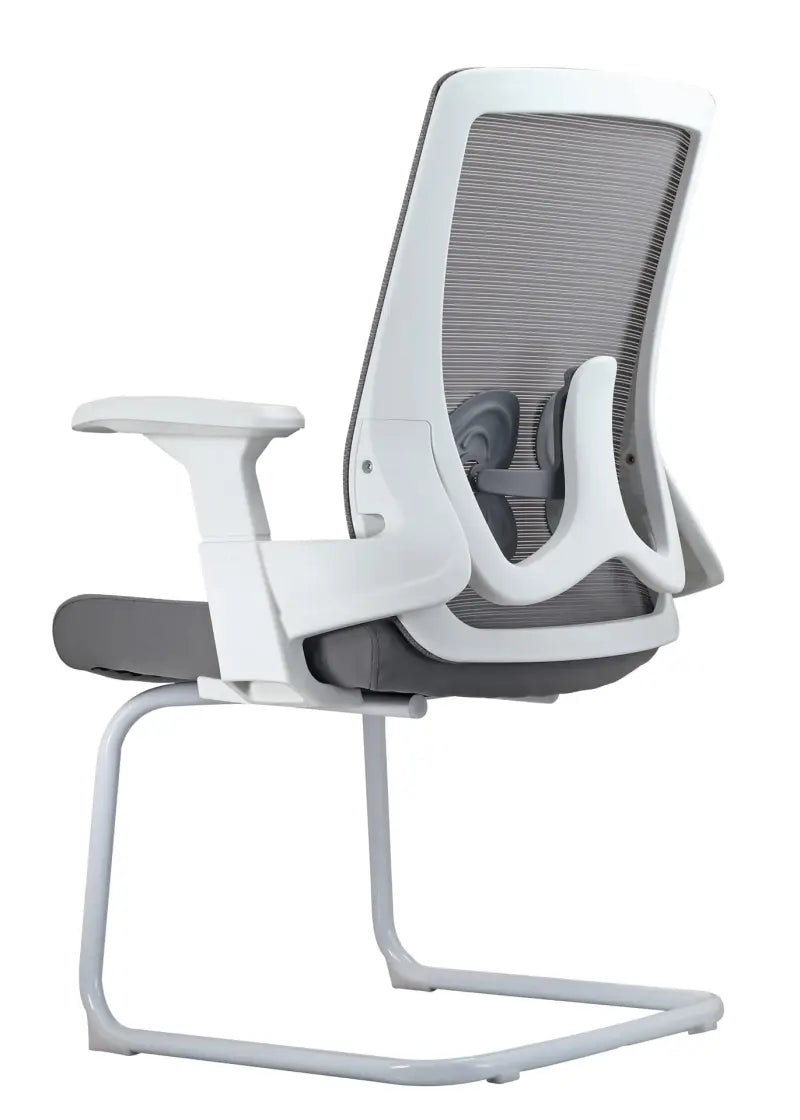 2327 Modern Medium-Back Visitor Chair with Nylon Base & Tilt Mechanism
