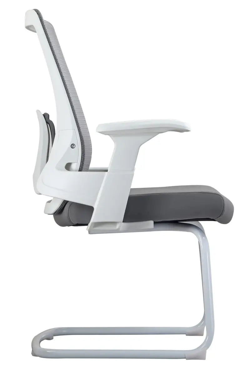 2327 Modern Medium-Back Visitor Chair with Nylon Base & Tilt Mechanism