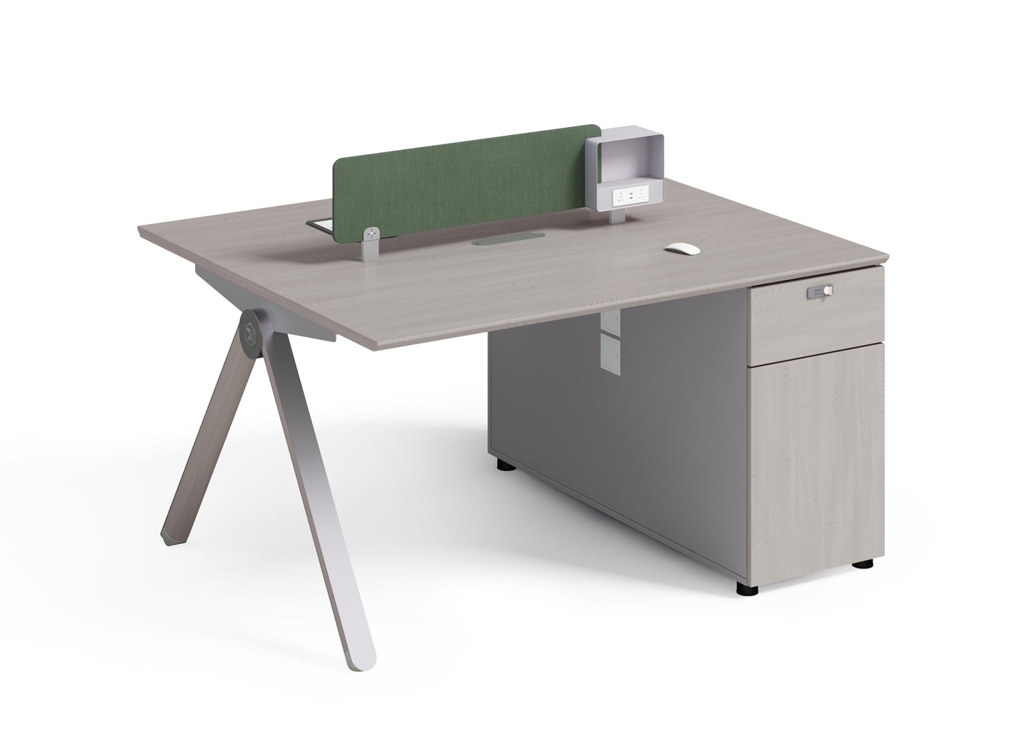Premium Office Desk with Side Cabinet – Modern Design & High Functionality