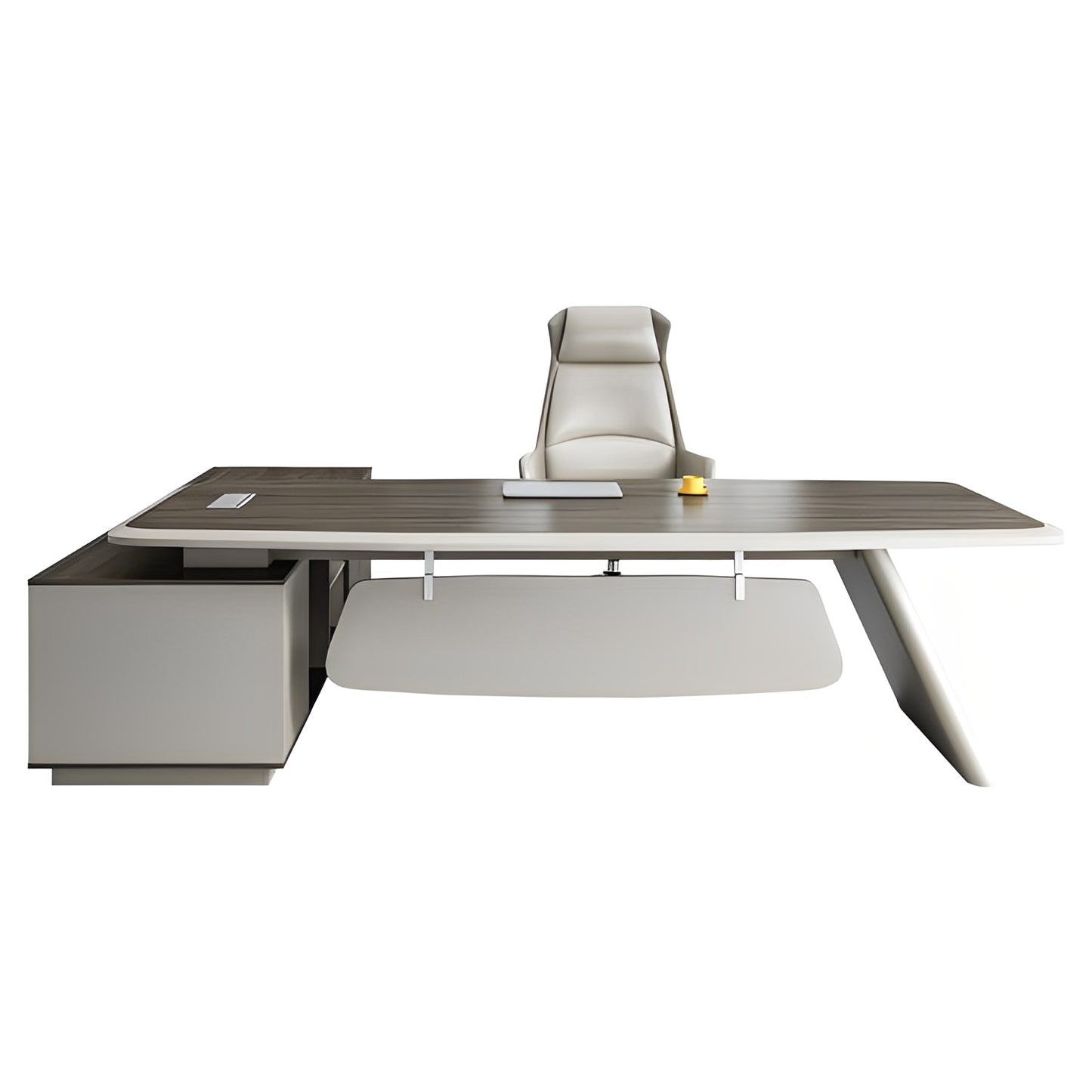 Impulse Executive Office Desk with Side Storage – Modern L-Shaped Boss Table