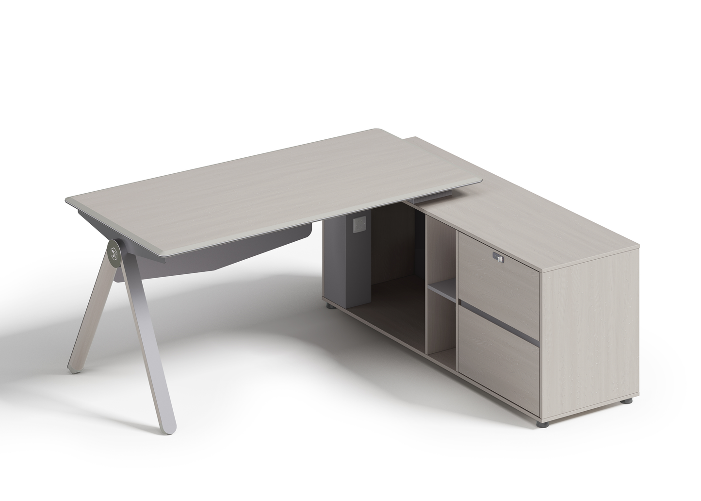23S Luxury Office Desk with E1 MDF & Steel Frame – Stylish & Durable