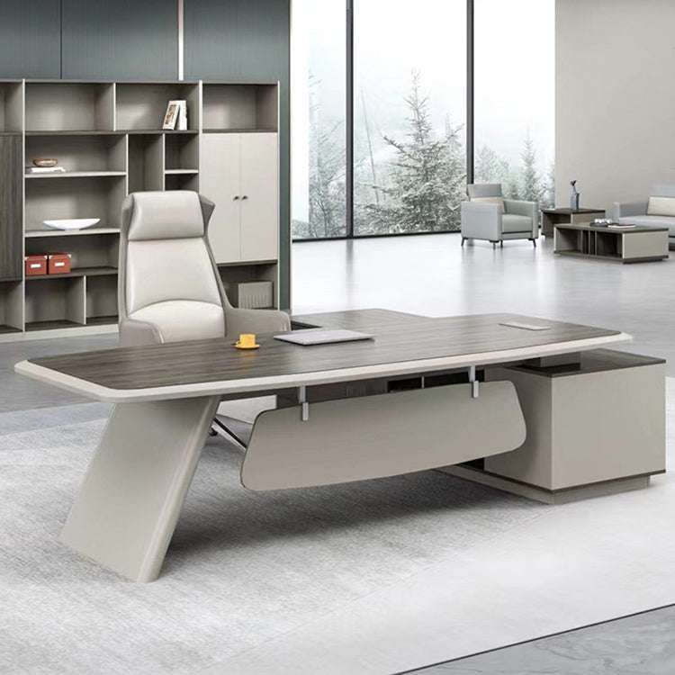 Impulse Executive Office Desk with Side Storage – Modern L-Shaped Boss Table