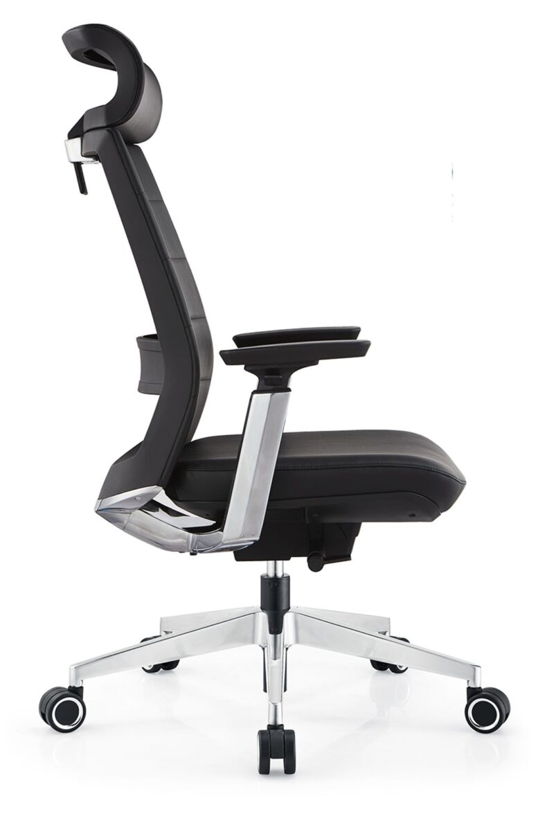 2178 Ergonomic High Back Office Chair with PU Leather, Lumbar Support, 4D Armrests & Reclining Function