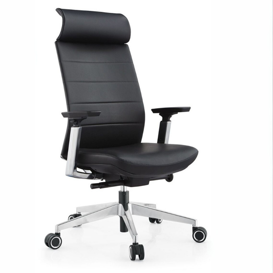 2178 Ergonomic High Back Office Chair with PU Leather, Lumbar Support, 4D Armrests & Reclining Function