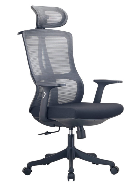 2326 Ergonomic High-Back Office Chair with Nylon Base & Tilt Mechanism