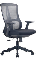 2326 Ergonomic Medium-Back Office Chair with Nylon Base & Tilt Mechanism