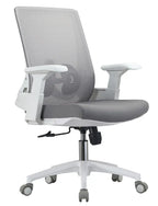 2327 Ergonomic Medium-Back Office Chair with Nylon Base & Tilt Mechanism