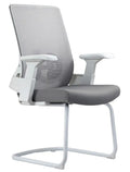 2327 Modern Medium-Back Visitor Chair with Nylon Base & Tilt Mechanism