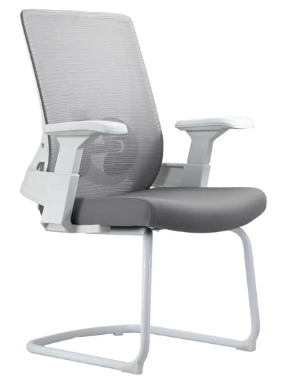 2327 Modern Medium-Back Visitor Chair with Nylon Base & Tilt Mechanism