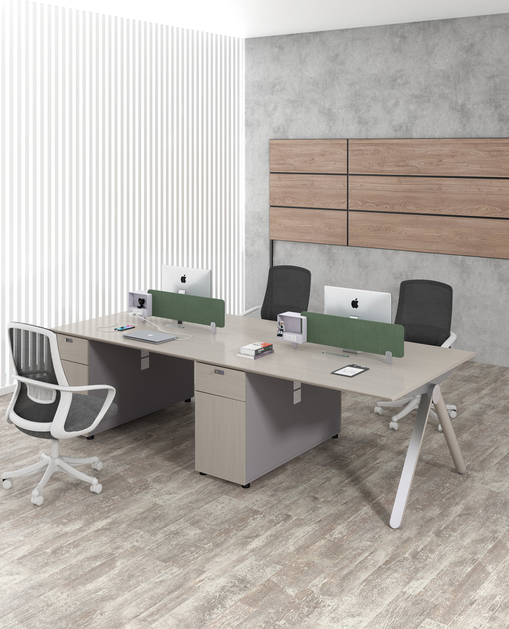 Premium Office Desk with Side Cabinet – Modern Design & High Functionality