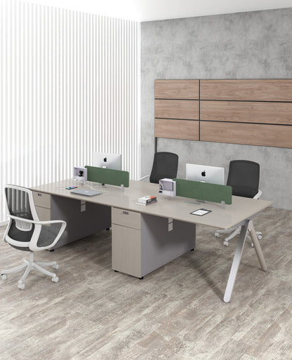 Premium Office Desk with Side Cabinet – Modern Design & High Functionality