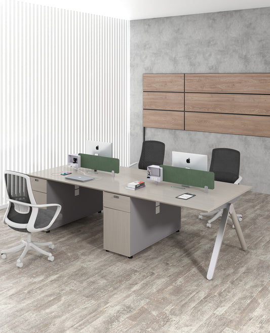 Premium Office Desk with Side Cabinet – Modern Design & High Functionality