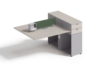 Premium Face to Face Workstation Desk with Side Cabinet – Modern Design & High Functionality