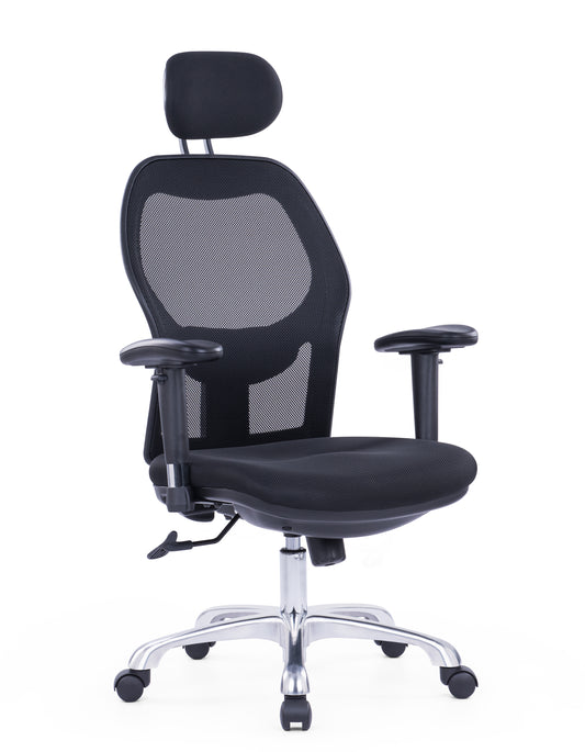 Roma Black High Back Chair