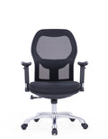 Roma Black Medium Back Chair