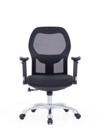 Roma Black Medium Back Chair