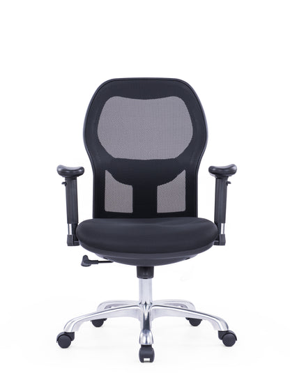 Roma Black Medium Back Chair