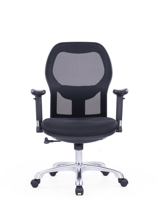 Roma Black Medium Back Chair