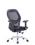 Roma Black Medium Back Chair