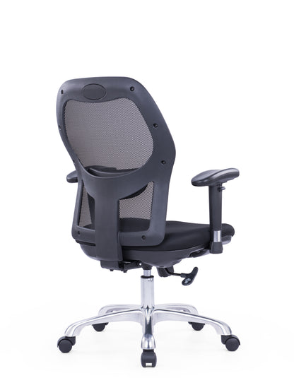 Roma Black Medium Back Chair