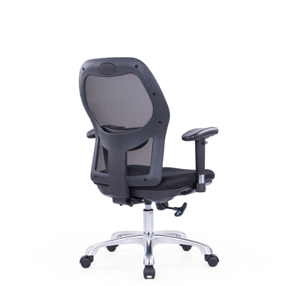 Roma Black Medium Back Chair