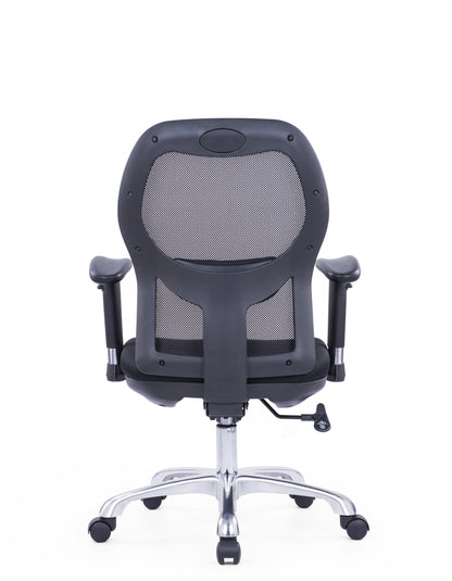 Roma Black Medium Back Chair