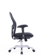 Roma Black Medium Back Chair