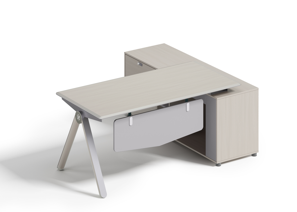 23S Luxury Office Desk with E1 MDF & Steel Frame – Stylish & Durable
