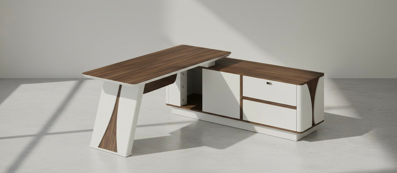 Elite Series Executive L-Shape CEO Desk