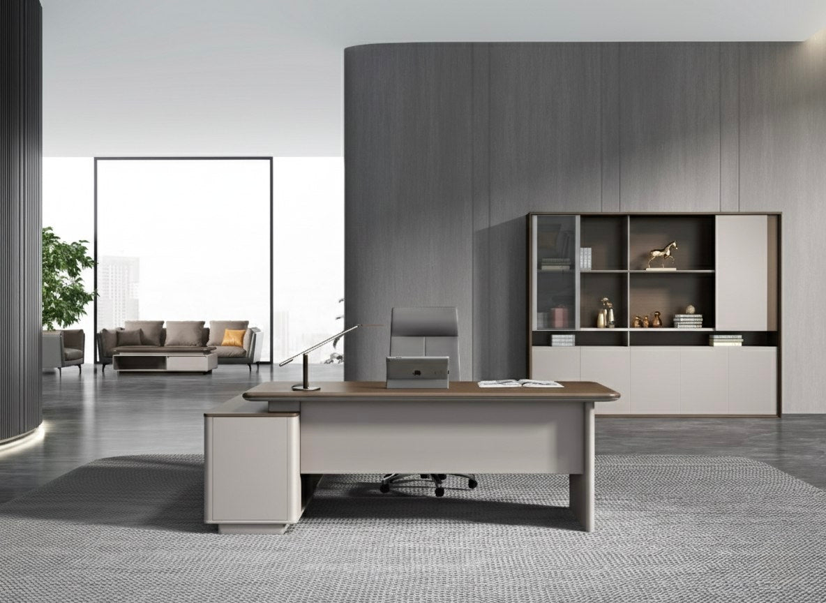The Milan Executive Series HDF L-Shape Manager Desk – Modern Workspace
