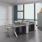 Premium Face to Face Workstation Desk with Side Cabinet – Modern Design & High Functionality