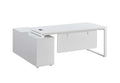 OfficePro Manager Desk with Powder Coated Executive Table White Office Table