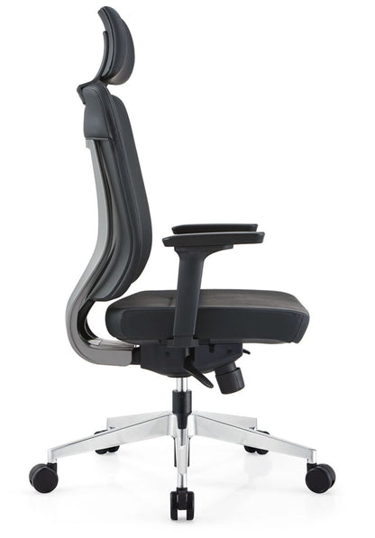 2363 Ergonomic High Back Office Chair with PU Leather, Lumbar Support, 4D Armrests & Reclining Function (Copy)