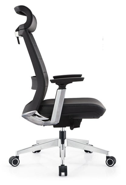 2178 Ergonomic High Back Office Chair with PU Leather, Lumbar Support, 4D Armrests & Reclining Function