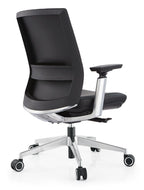 2178 Ergonomic Medium Back Office Chair with PU Leather, Lumbar Support, 4D Armrests & Reclining Function